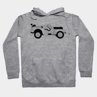 Willys Black Outline Hoodie